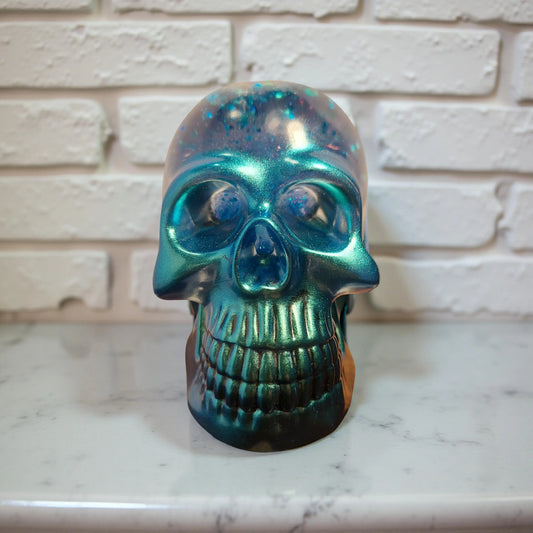 Snow Globe Resin Skull Kaylas Candles and Creations