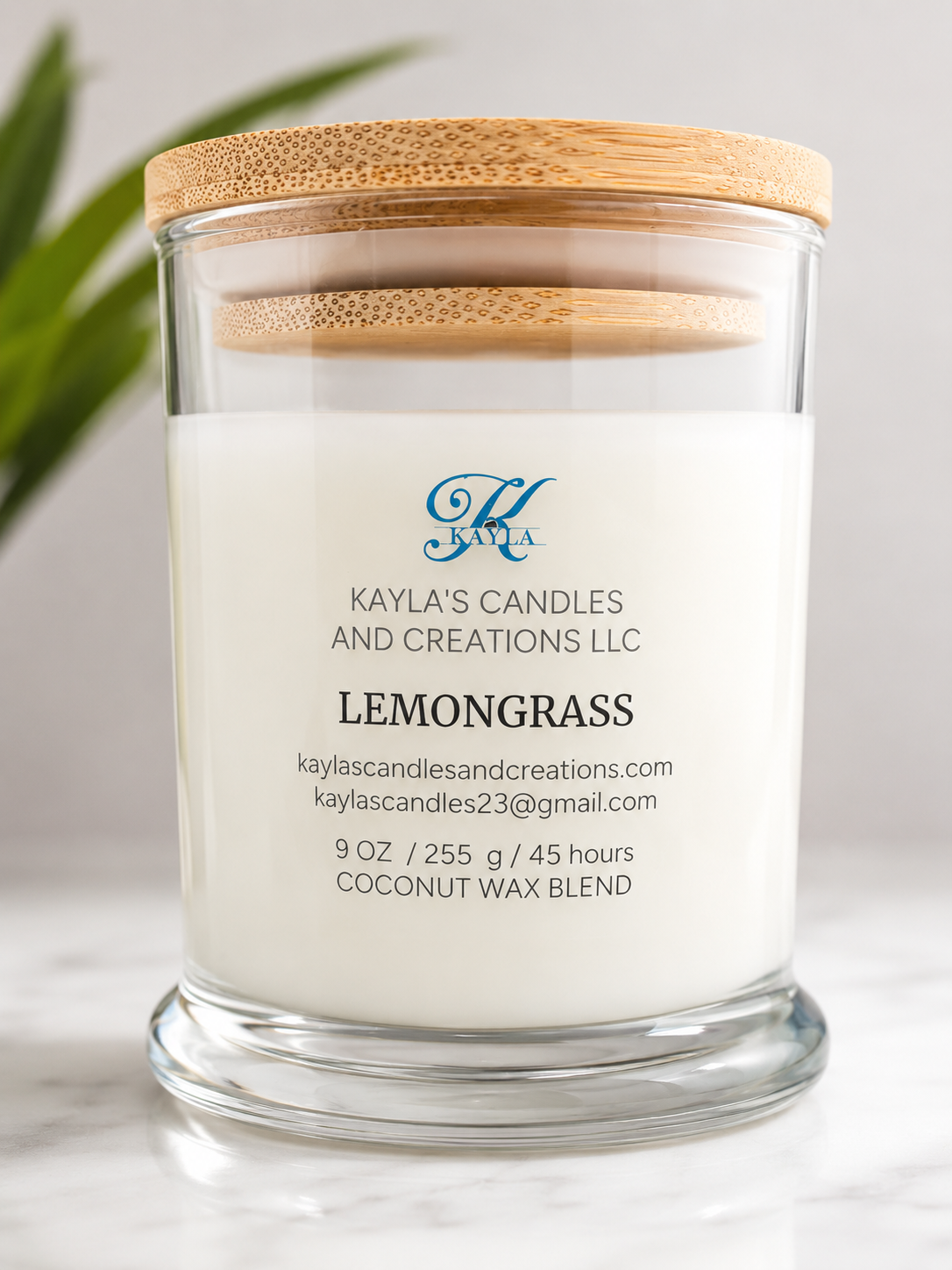 Lemongrass Coconut Wax Candle
