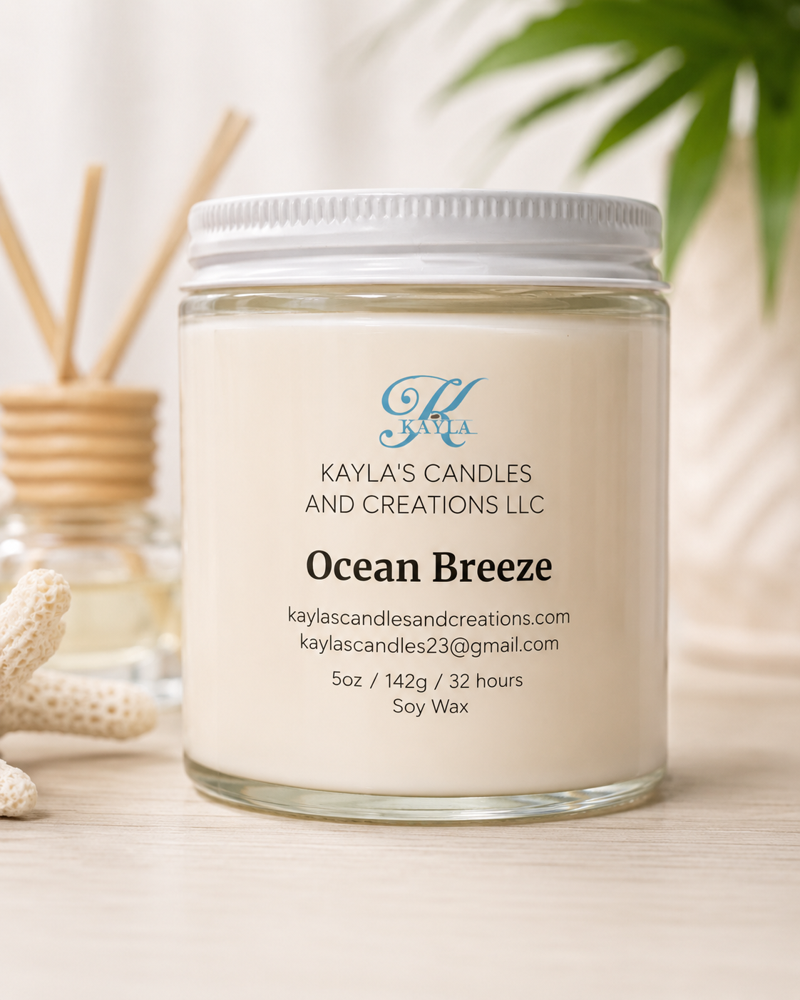 Ocean Breeze Coconut Wax Candle