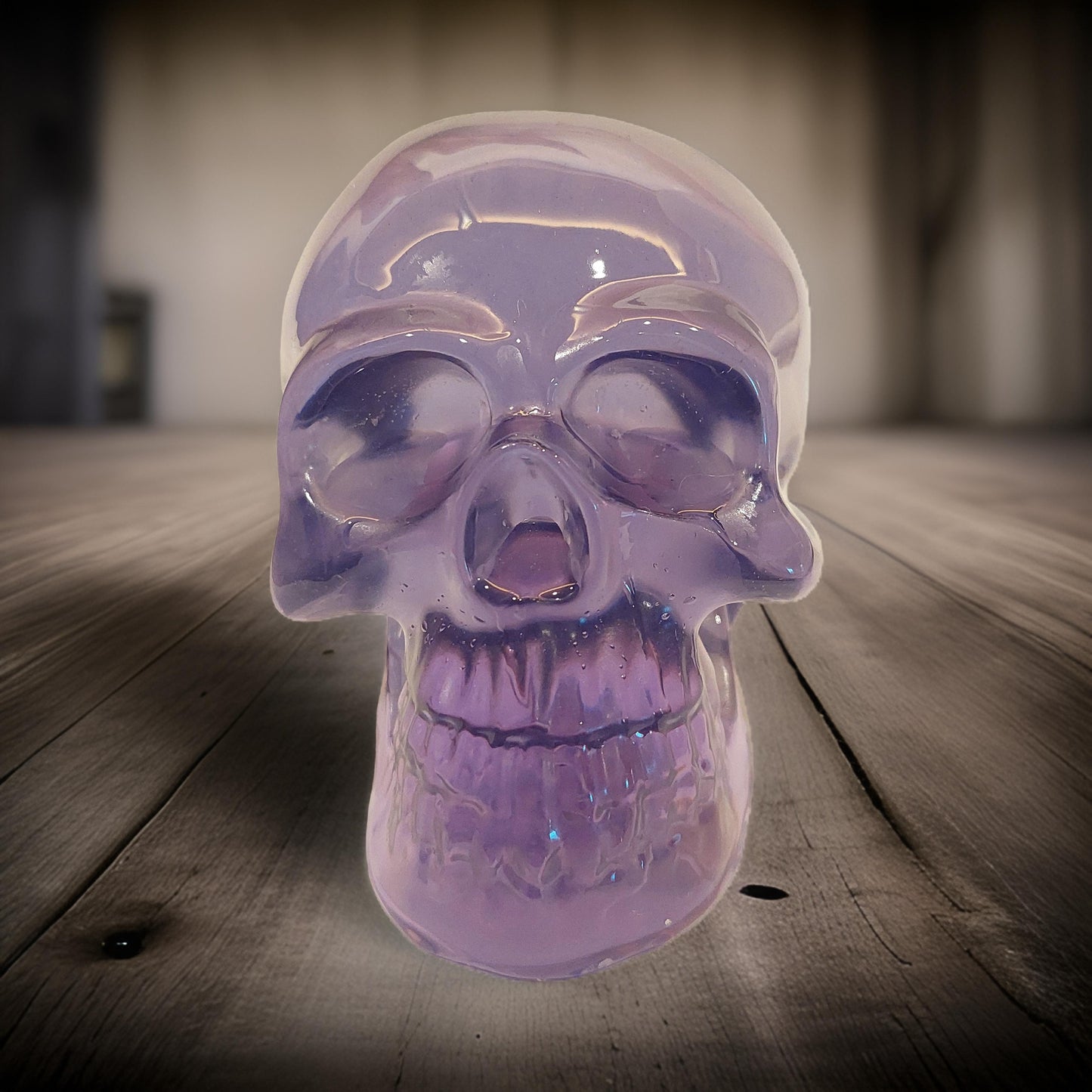 Clear Color Resin Skull