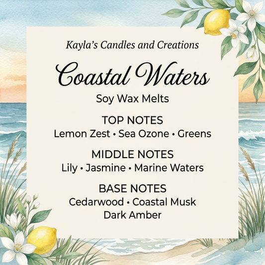 Coastal Waters Scent Card