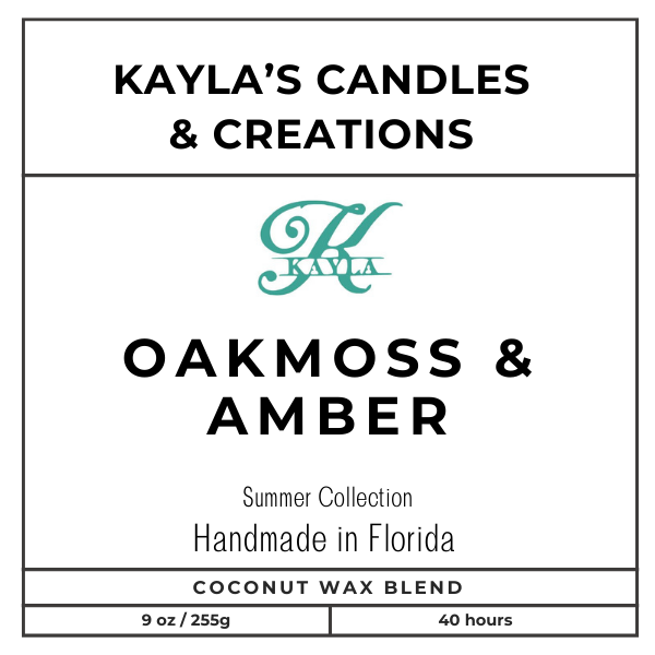 Oak Moss & Amber Candle - 9oz.