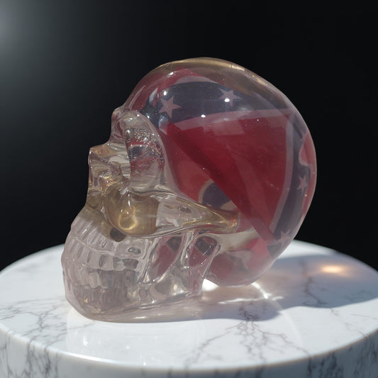 Extra Large Confederate Flag Skull