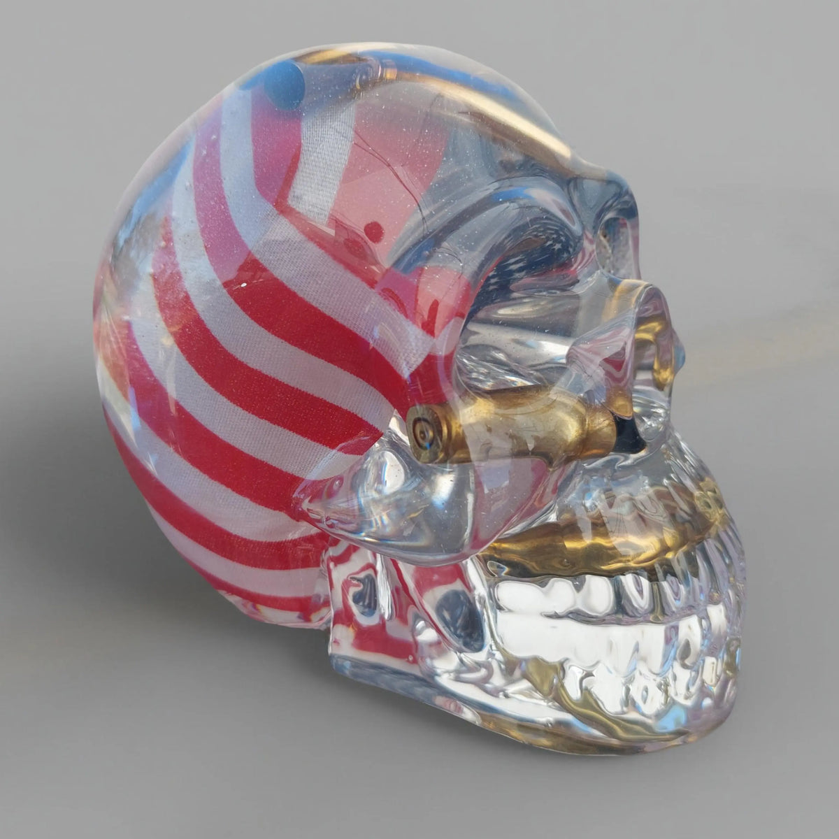 Extra Large USA Flag Skull Kaylas Candles and Creations