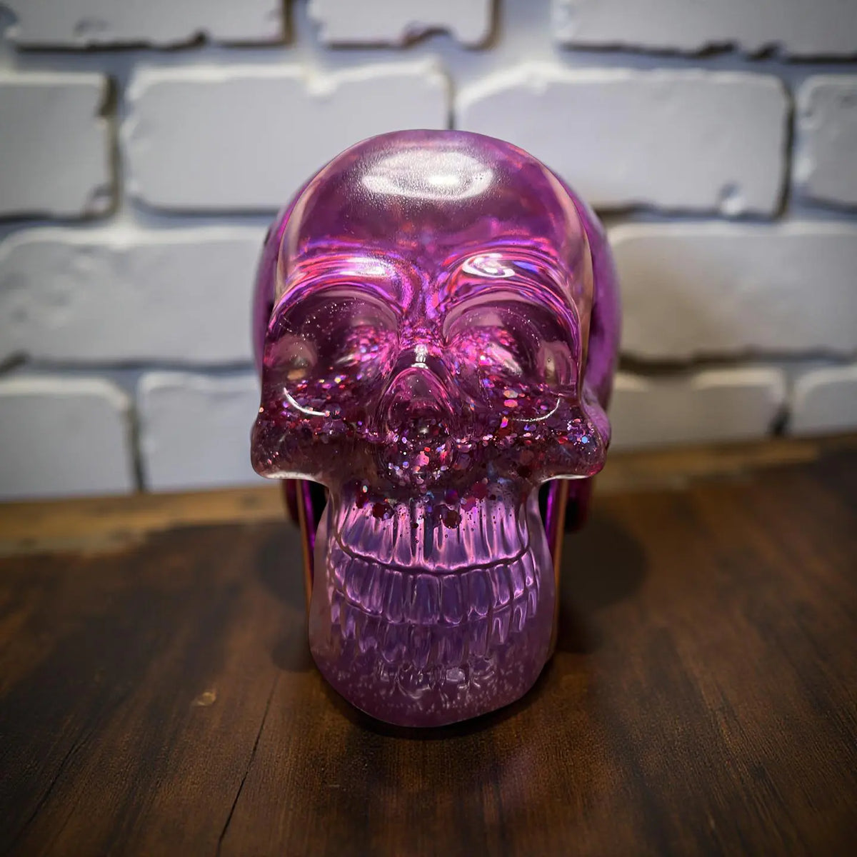 Holographic Resin Skull Kaylas Candles and Creations