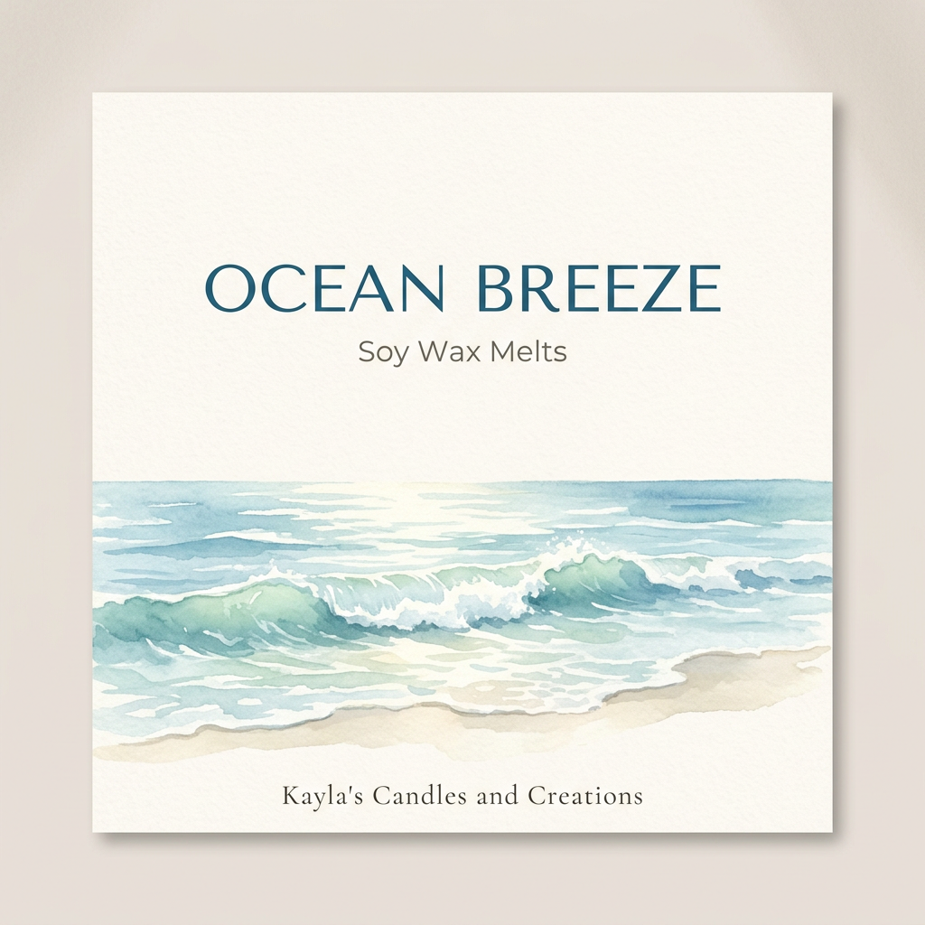 Ocean Breeze scent card