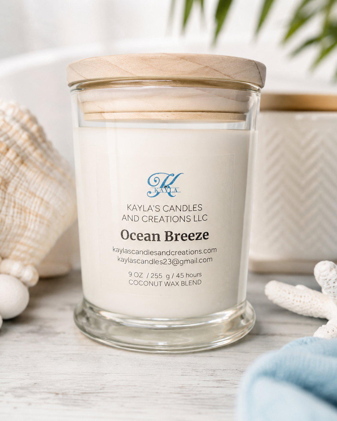 Ocean Breeze Coconut Wax Candle