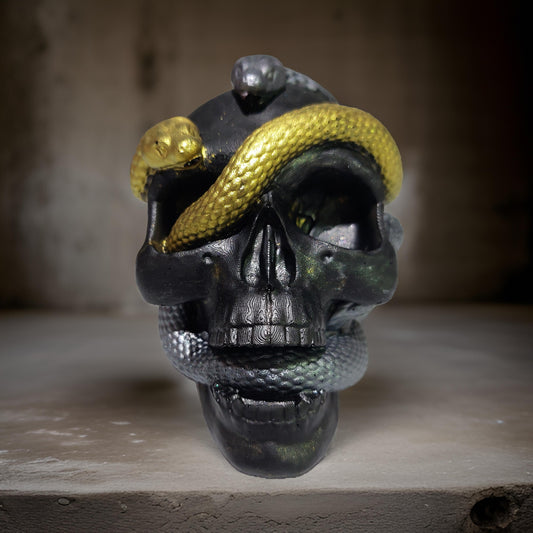 Extra Large Resin Snake Skull