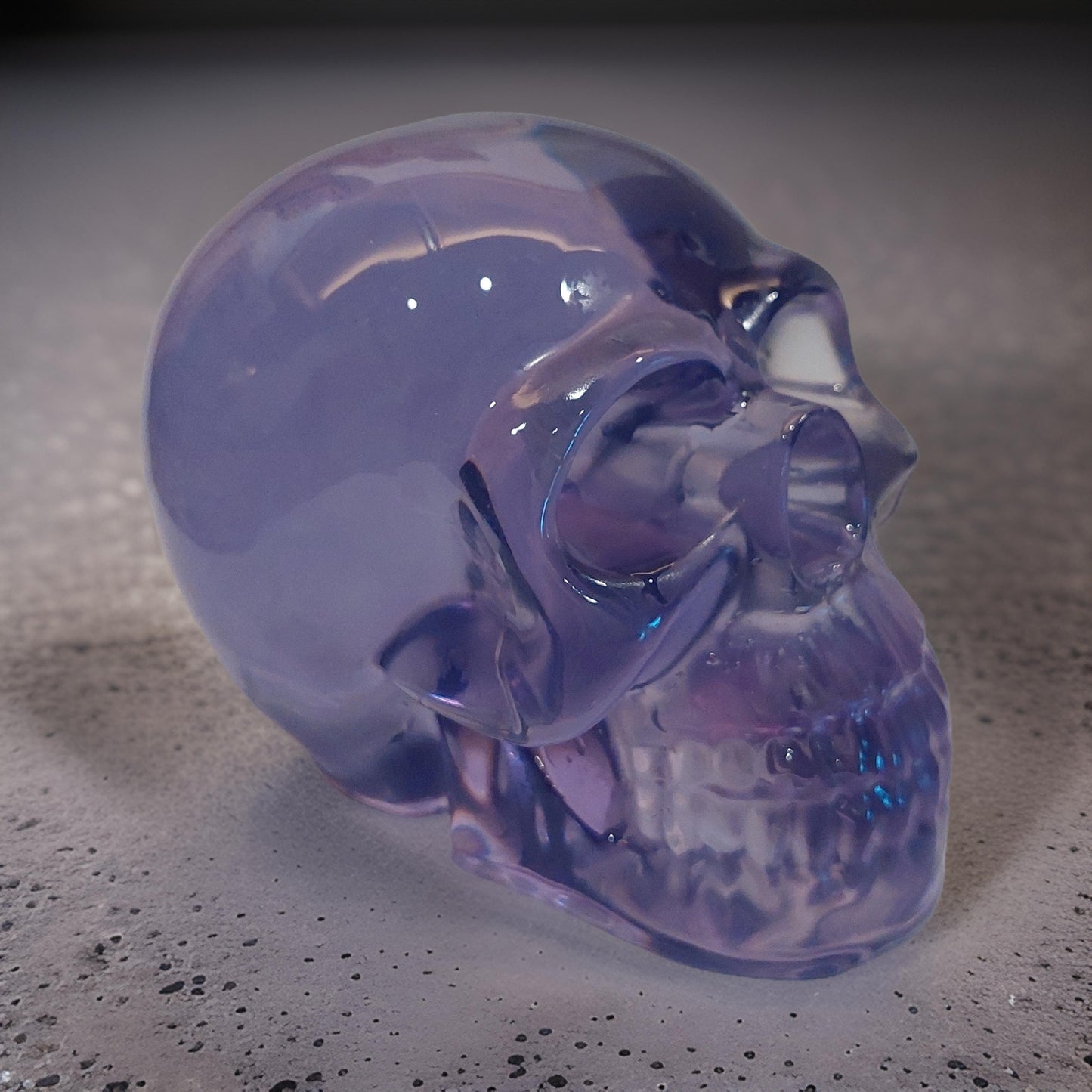 Clear Color Resin Skull