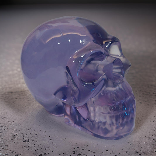 Clear Color Resin Skull