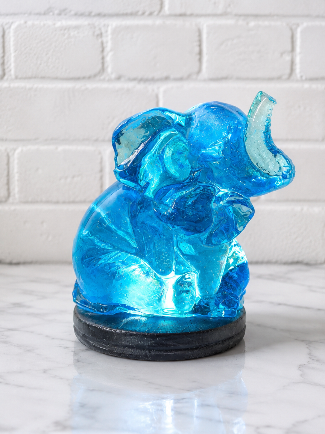 Handcrafted Resin Elephant Night Light