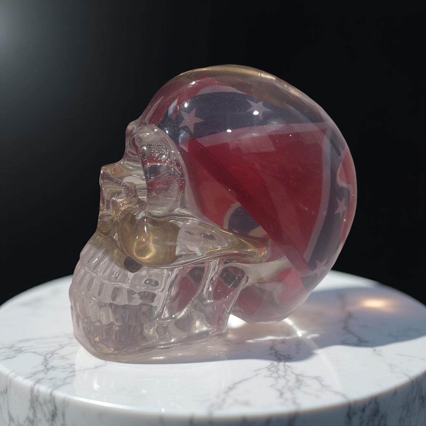 EXTRA LARGE CONFEDERAE FLAG SKULL