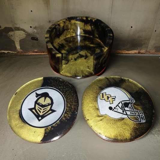 Resin Team Coaster Sets - College