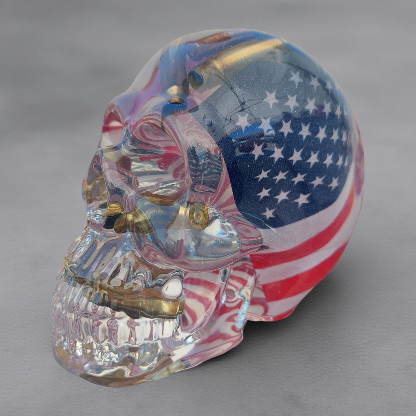 Extra Large USA Flag Skull