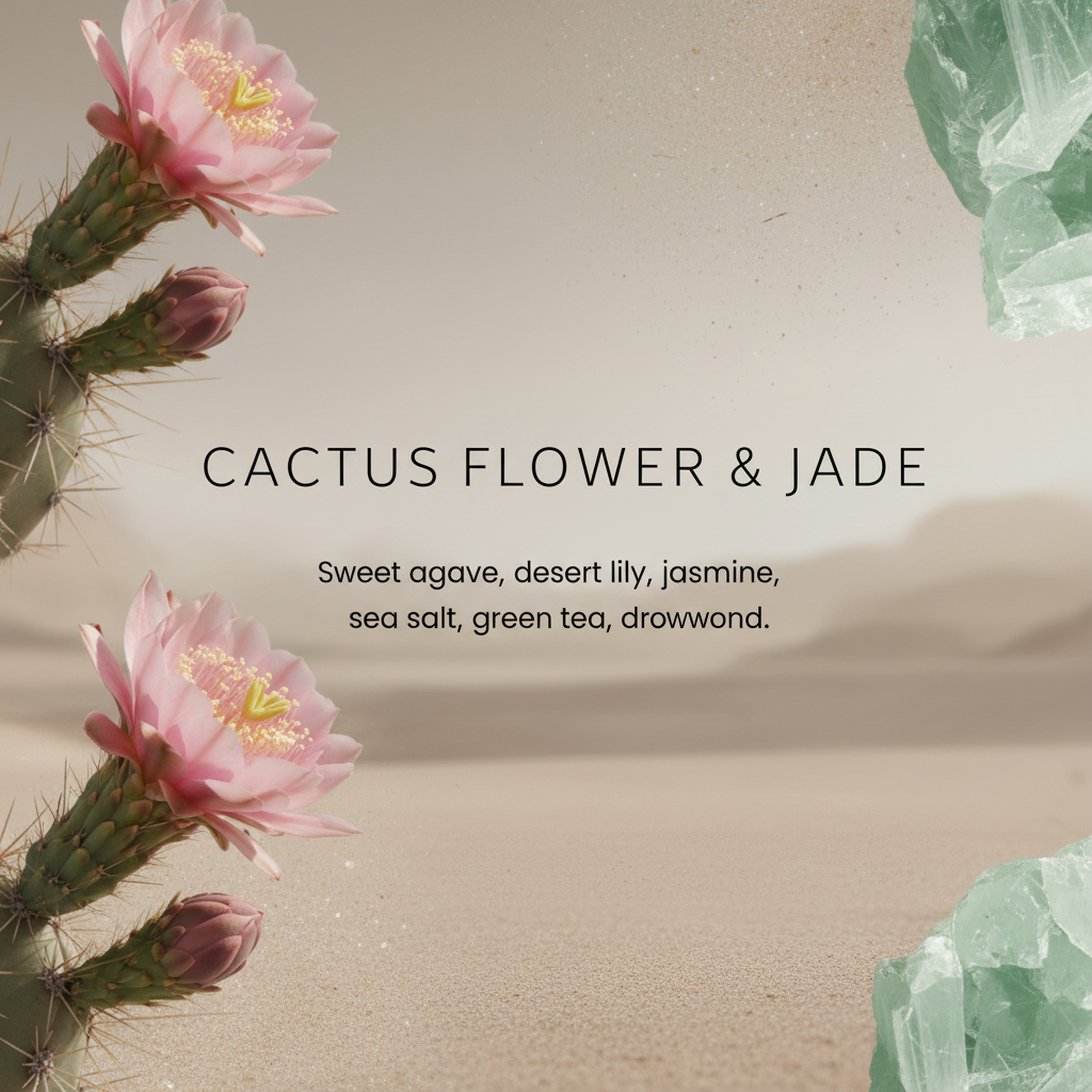 Cactus Flower & Jade Scent Card