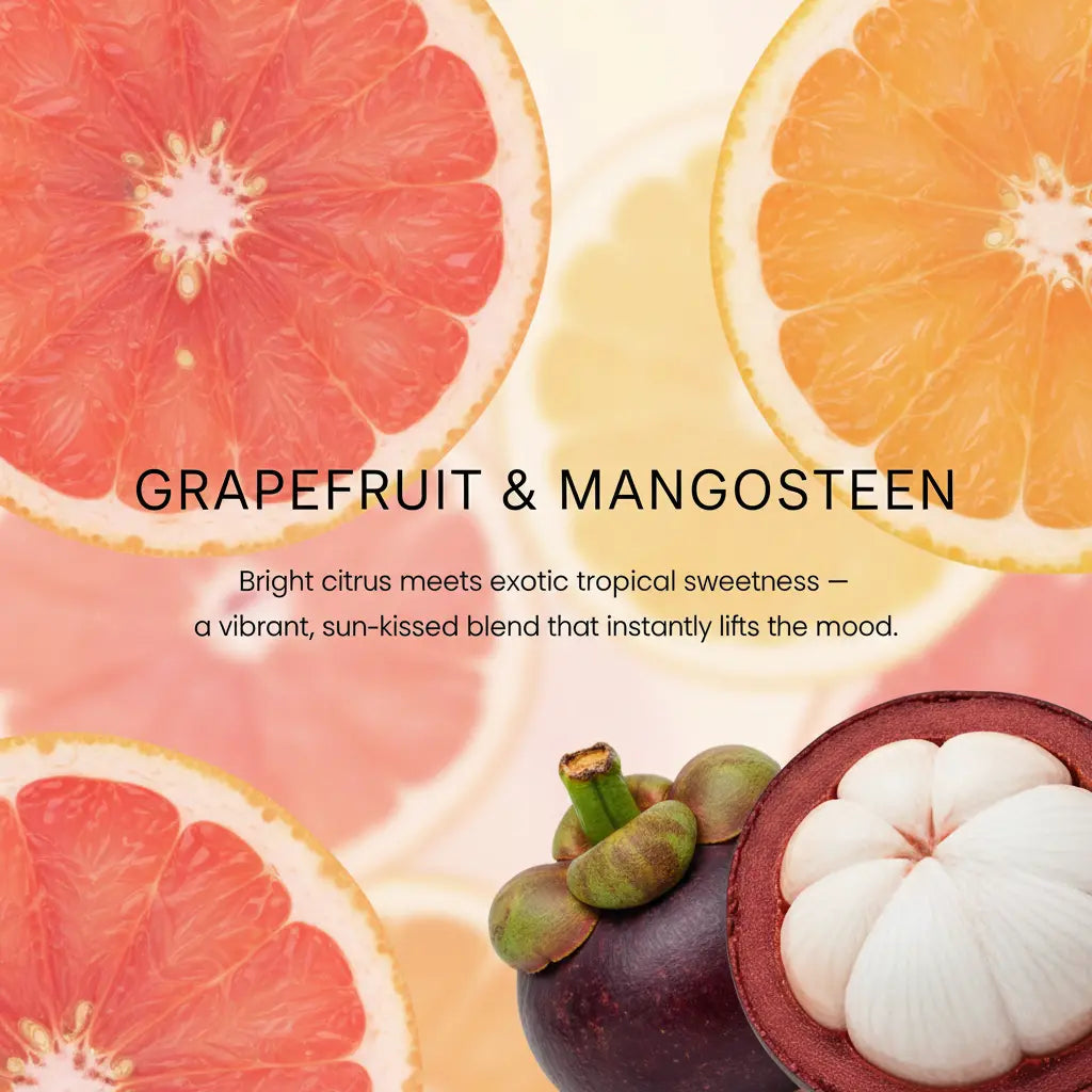 Grapefruit & Mangosteen Coconut Wax Candle | 9oz Kayla's Candles and Creations LLC
