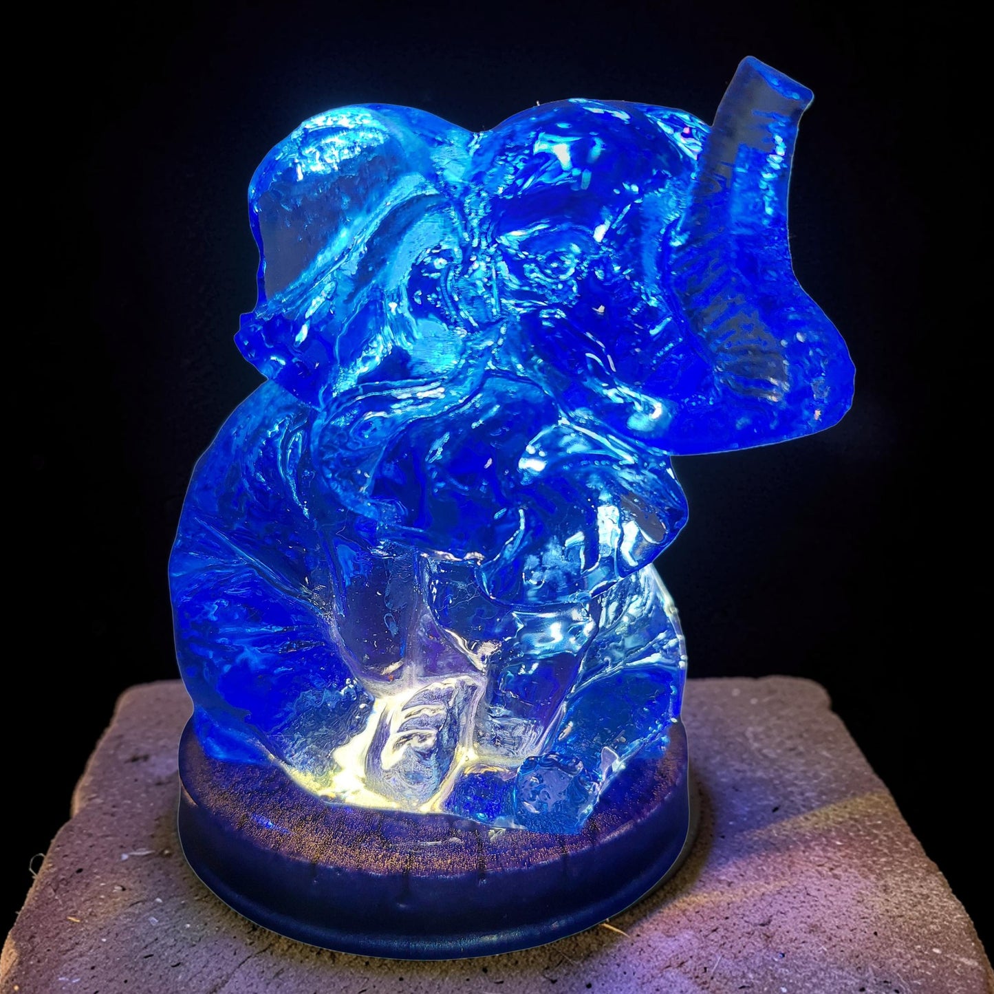 Handcrafted Resin Elephant Night Light